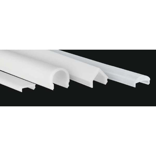 MBN Profilabdeckung Kunststoff S-Line Flat opal 2m