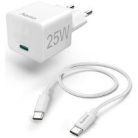Hama Schnellladegerät USB-C, Mini-Ladegerät,...