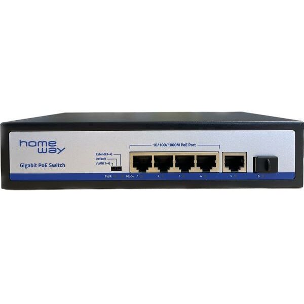 HomeWay Switch Gigabit PoE  4 Port