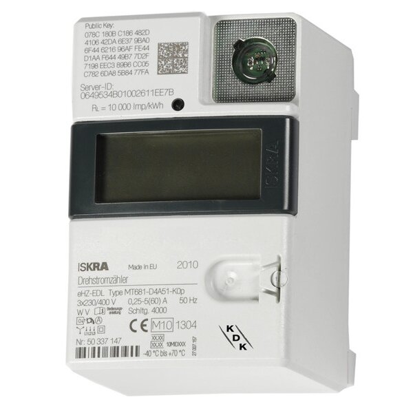 KDK Elektronischer Haushaltszähler 230V/3x230/400V 5(60)A mit Displayanzeig