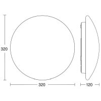 Steinel LED-Wand- / Deckenleuchte RS PRO P2-R FL. S NW