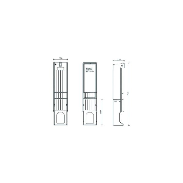 UESA Hausanschlusssäule 00/185 NH00