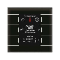MDT Bedienzentrale KNX Glas Smart Farbdisplay schwarz