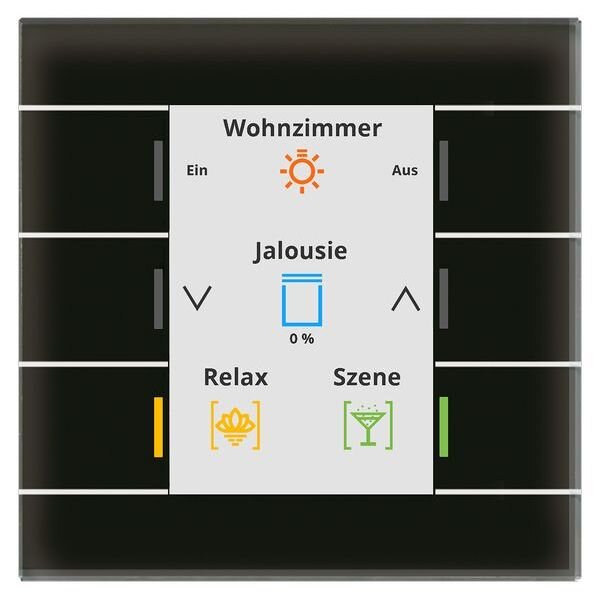 MDT Glastaster KNX II Smart Farbdisplay schwarz