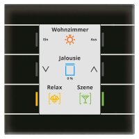 MDT Glastaster KNX II Smart Farbdisplay schwarz