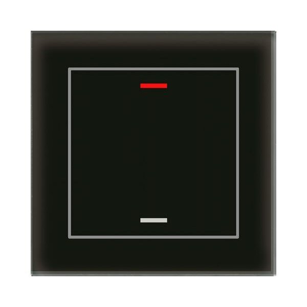 MDT Glastaster KNX II Light 1fach RGBW schwarz neutral
