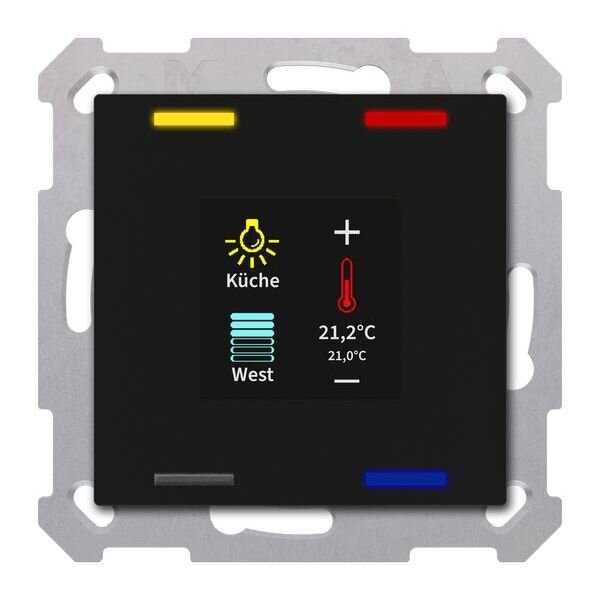 MDT KNX Taster Smart 55 4fach Farbdisplay T-/F-Sensor