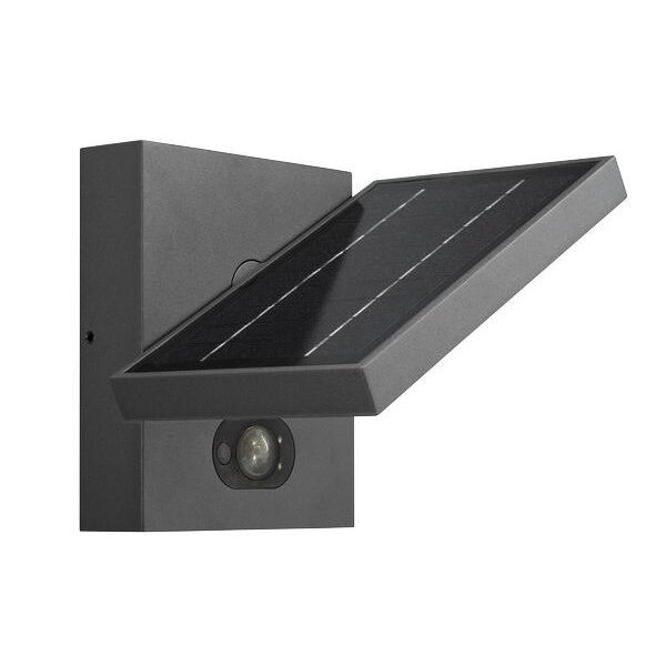 Lichtline LED-Solar-Wandleuchte LB24 Amatera SHFIT 3,5W 260lm 3000K anthrazit