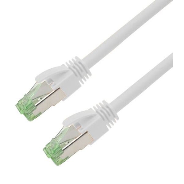 High Patch Nambo Patchkabel Cat.6A weiß 4P26 TPE-LSZH S/FTP 2xRJ45 1m