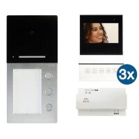 HHG Video-Sprechanlagen-Set Set mit AS AP 3-Fam. mit...