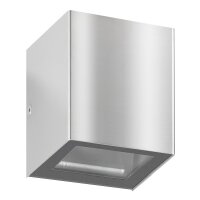 LCD Wandleuchte LB24 1x G9 33W Edelstahl 100x90x90mm