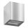 LCD Wandleuchte LB24 1x G9 33W Edelstahl 100x90x90mm