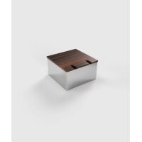 BS Bodensteckdose mit Deckel Alu Natur 1x Schuko 2f RJ45