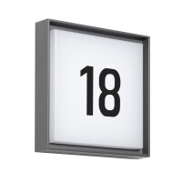 Dotlux LED-Hausnummernleuchte WALLsquare 24cm 2,5W 3000K