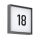 Dotlux LED-Hausnummernleuchte WALLsquare 24cm 2,5W 3000K