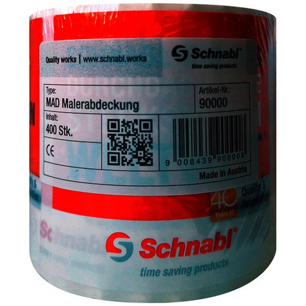 Schnabl Malerabdeckung MAD (1PA = 1 Rolle mit 400 Aufkleber)