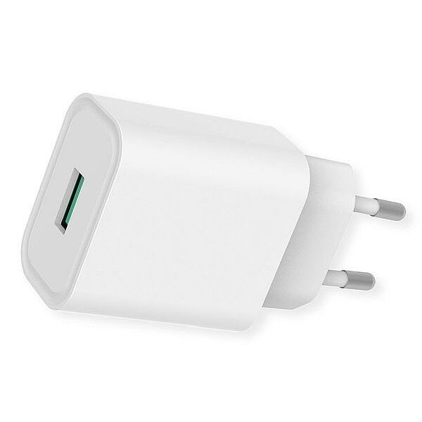 SCMP USB-Schnellladegerät weiss ROLINE Quick Charge 3.0Stecker 1Port 18W