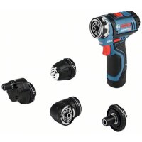 Bosch Akku-Bohrschrauber GSR 12V-15 FC FlexiClick im Set