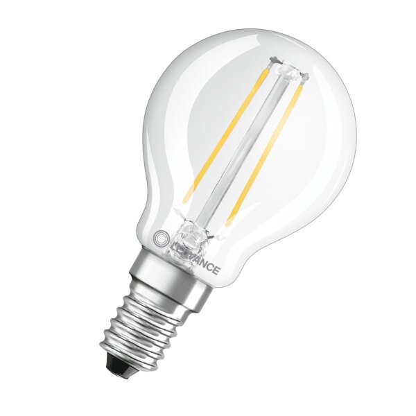 LEDVANCE LED-Leuchtmittel LED CLP25 2.5W 827 FILCL E14 P