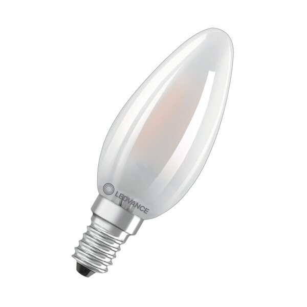 LEDVANCE LED-Leuchtmittel LED CLB40 4W 827 FILFR E14 P
