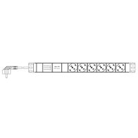 proemptor Steckdosenleiste 19" 1HE 6-fach UESS +...