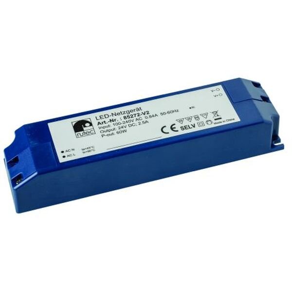 rutec LED-Betriebsgerät LB24 24V 60W IP20 100-240V AC