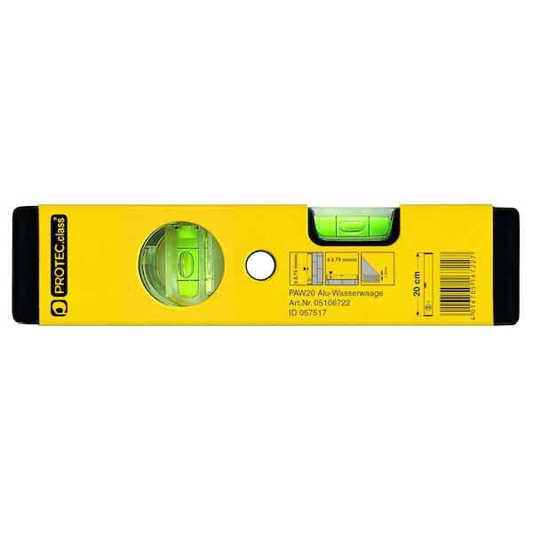 PROTEC Alu-Wasserwaage PAW20 20cm
