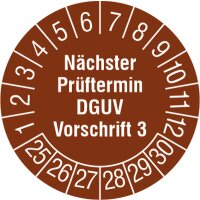 PROTEC Prüfplaketten PPNPDGUVV32025 Nächster...
