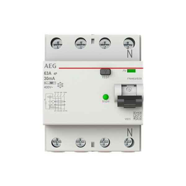 AEG FI-Schutzschalter FN463/B30 4P Typ B 63A 30mA