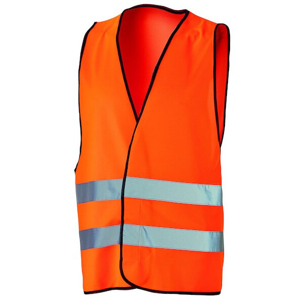 PROTEC Warnweste PWWO orange mit Reflexstreifen