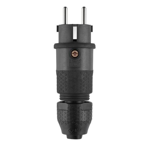 ABL Stecker SCHUKO Pro Stecker 1530 SK+F/B SV sw