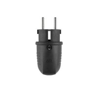 ABL Stecker Orig WSteck 1508 SK+F/B Gummi sw