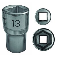 PROTEC Steckschlüssel-Einsatz PSSL13 1/2Z 6-kt 13mm