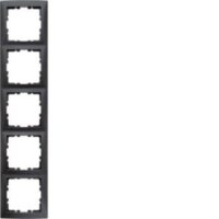 Berker Rahmen 10159949 5fach S.1 anth. matt