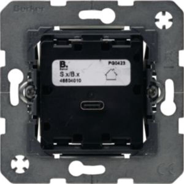Berker USB-Ladesteckdose 48604010 USB PD Power Modul 65W S/B