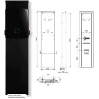 ABL Stele POLEM4 Twin f.Wallboxen eMH3 und eM4