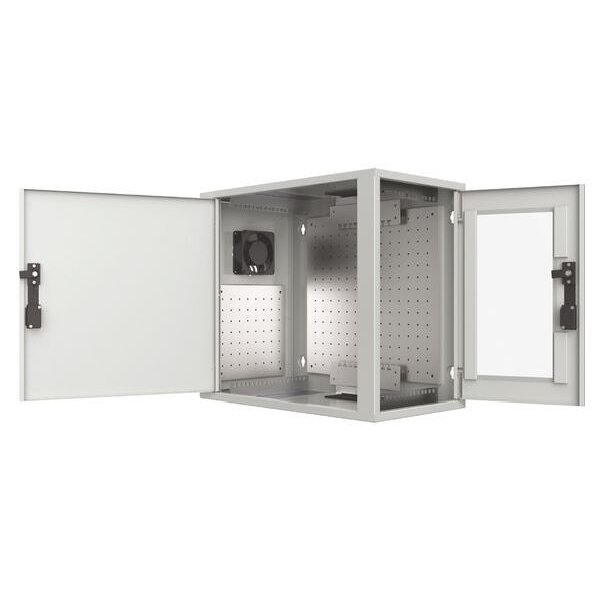 EcoDNT Wandschrank 19-Zoll vertikal WGV3506 BTH: 600x350x545mm 6HE RAL7035