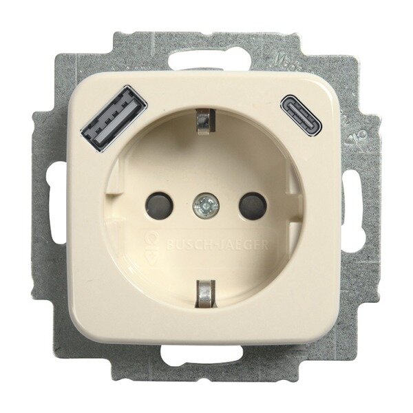 Busch-Jaeger USB-Steckdose SCHUKO 20 EUCB2USBAC-212 A+C