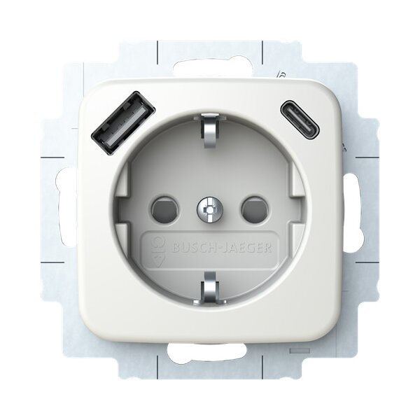 Busch-Jaeger USB-Steckdose SCHUKO 20 EUCB2USBAC-214 A+C