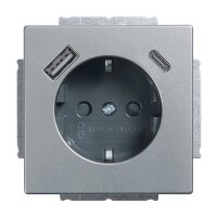 Busch-Jaeger USB-Steckdose SCHUKO 20 EUCB2USBAC-866 A+C