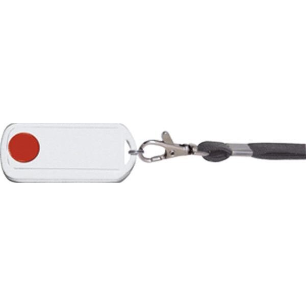 Eltako Funk-Minihandsender FMH1W-wg/rot mit Tragband grau