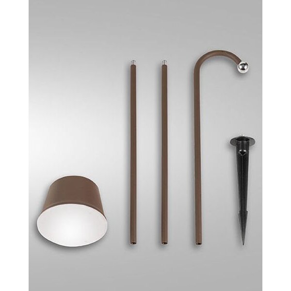 Fabas LED-Akku-Tischleuchte LB24 Armanda 3W 320lm wws IP54 Rostbraun