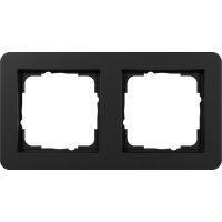 Gira Abdeckrahmen 0212153 2f E1 Schwarz matt