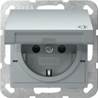 Gira Steckdose SCHUKO 441426 KD+SH System 55 F Alu