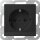 Gira Steckdose SCHUKO 4170005 LED-Leuchte+SH System 55 sw m