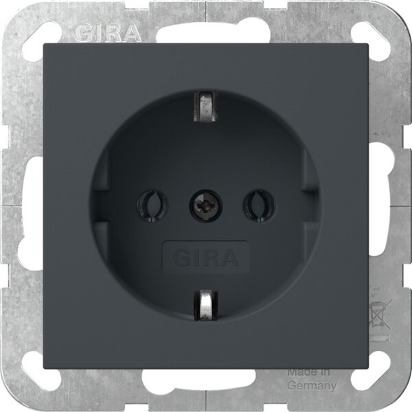 Gira Steckdose SCHUKO 418028 SRK System 55 anthra