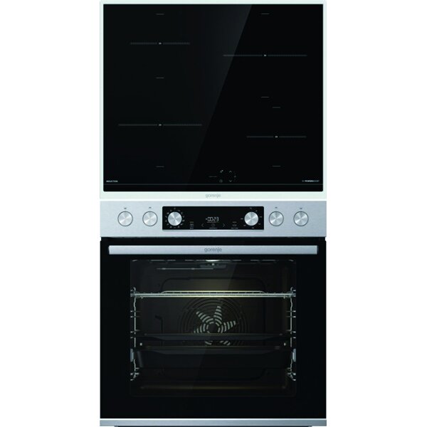 Gorenje Einbau-Herd-Set ABAKUS BCSI6737E06X+GI6400BX Duo Set SIX