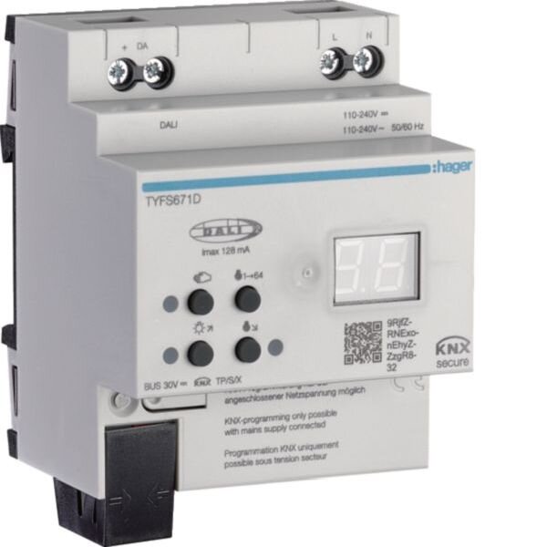Hager Gateway TYFS671D KNX/DALI 2 Secure 1-fach