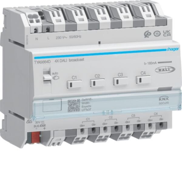 Hager Aktor TYAS664D DALI 4-fach KNXeasy RGBTW