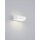 Helestra LED-Wandleuchte LB24 LUZ 9W 850lm 2700K dimmbar mattweiß